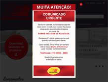 Tablet Screenshot of plasticosrainha.com.br